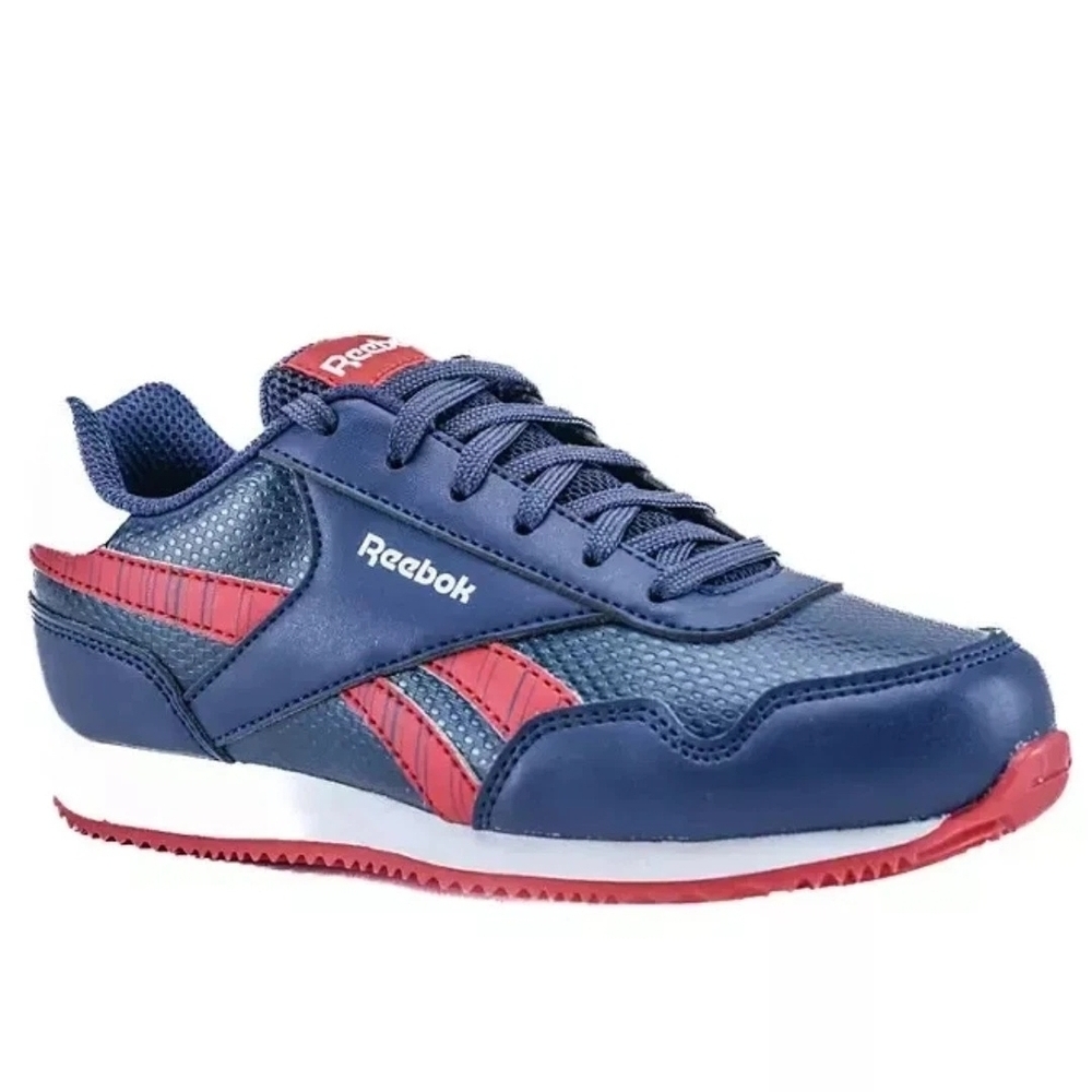 Reebok Blue and Red Retro-Inspired Sneakers